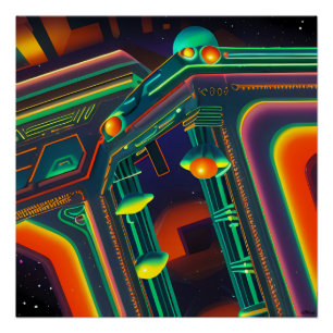 Creëer het universum en dan met pensioen perfect poster