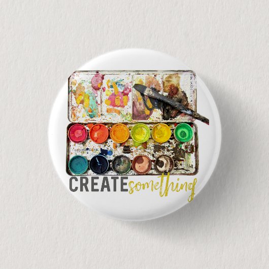 Creëer Iets volgen Ronde Button 3,2 Cm (Voorkant)