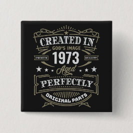 Creëer in Gods Afbeelding Gepersonaliseerd Vierkante Button 5,1 Cm