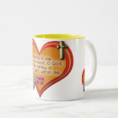 Creëer in mij een schone Christelijke Mok van het (Voorkant rechts)