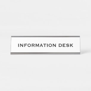 Creëer Informatie of Onderzoek Bureau Naambordje