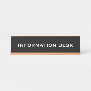 Creëer Informatie of Onderzoek Bureau Naambordje