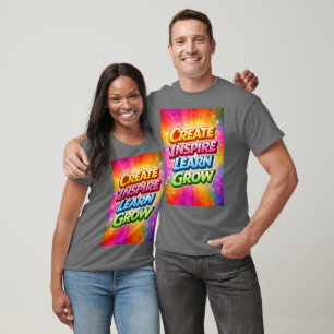 Creëer Inspireer Leer Groei T-shirt