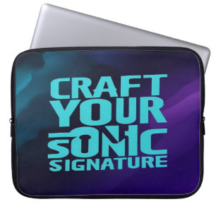 Creëer je akoestische identiteit laptop sleeve