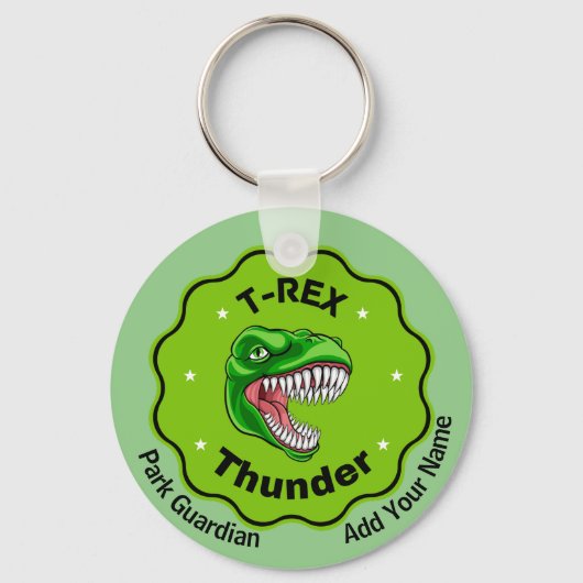 Creëer Je Bezit T-Rex Dinosaurussen Roaring Advent Sleutelhanger (Voorkant)