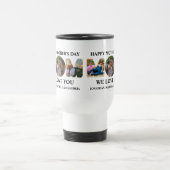 Creëer je eigen 3 fotocollage Happy Mothers dag Reisbeker (Center)