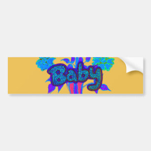 Creëer je eigen aangename aangename luxe Baby Bumpersticker