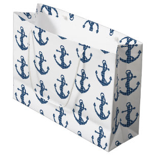 Creëer je eigen aangepast Blauw anker van plegt Groot Cadeauzakje