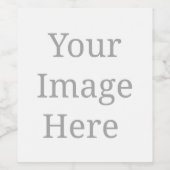 Creëer je eigen aangepast wijn etiket (Enkel label)