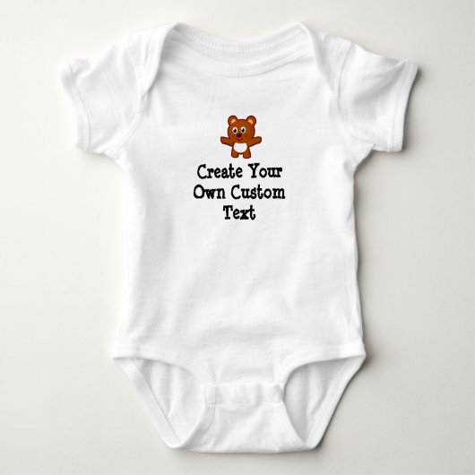 Creëer je eigen aangepaste tekst met Teddy Bear Romper (Voorkant)