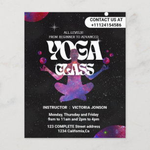 Creëer je eigen Aangepaste yogalessen Flyer