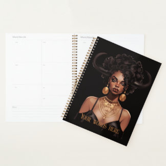 Creëer Je Eigen Afro-Amerikaanse Koningin Stier Planner