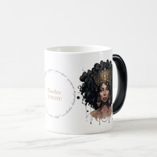 Creëer Je Eigen Afro-Amerikaanse Koningin Virgo Magische Mok