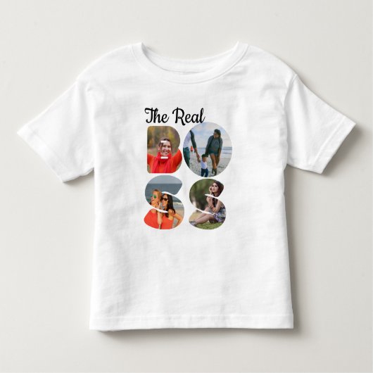 Creëer je eigen baas fotokoppel. kinder shirts (Voorkant)