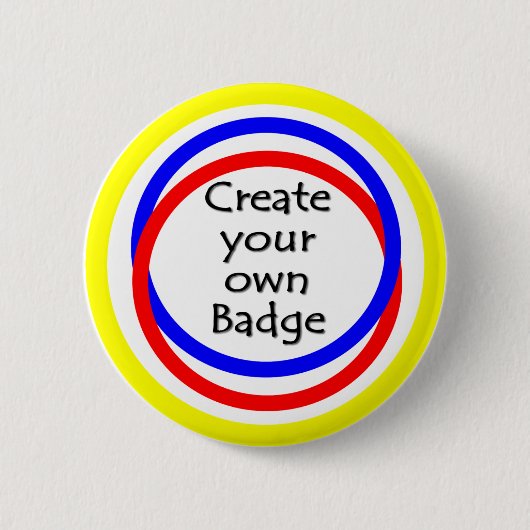 Creëer je eigen badge ronde button 5,7 cm (Voorkant)