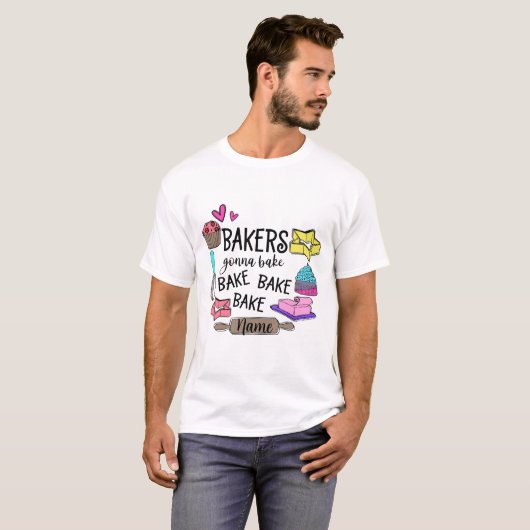 Creëer Je eigen bakkers gaan bakken T-shirt (Voorkant volledig)