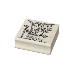 Creëer Je Eigen Bejaarde Elfen Reiziger Rubberstempel