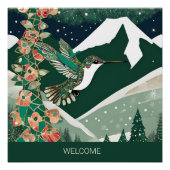 Creëer Je eigen bergkolibrie Perfect Poster (Voorkant)