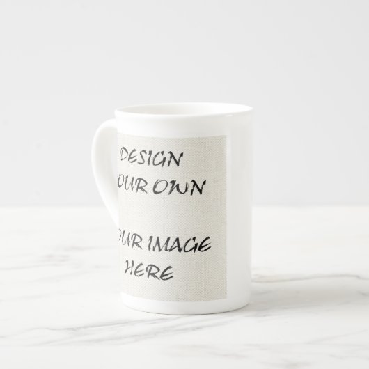 Creëer Je eigen Bone China Mok (Voorkant links)