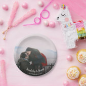 Creëer je eigen bruid en bruidefotobruiloft papieren bordje (Feest)