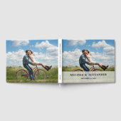 Creëer je eigen bruidegom foto bruiloft modern gastenboek (Volledig)