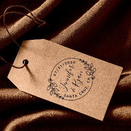 Creëer je eigen bruiloft met snoepje op de datum 	rubberstempel