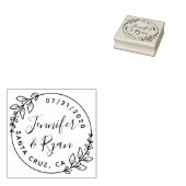 Creëer je eigen bruiloft met snoepje op de datum 	rubberstempel (Gestempeld)