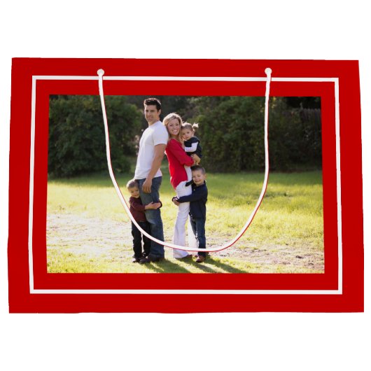 Creëer je eigen cadeautas met rode kersttasje (Achterkant)