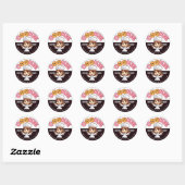 Creëer je eigen Custom Zelfgemaakt met liefde Bakk Ronde Sticker (Vel)