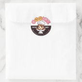 Creëer je eigen Custom Zelfgemaakt met liefde Bakk Ronde Sticker (Tas)