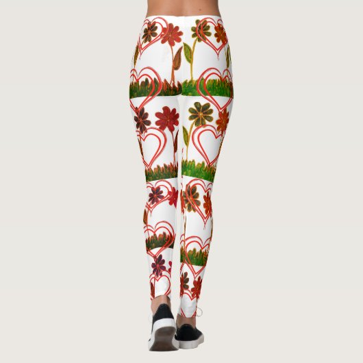 Creëer je eigen Cute Nice lofzang Leggings (Achterkant)
