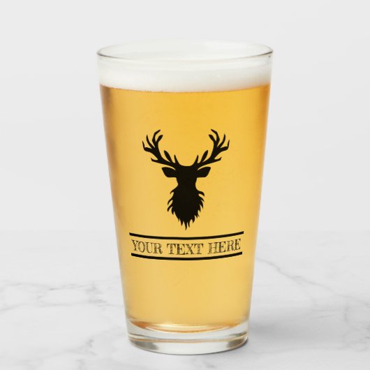 Creëer je eigen deer Hunter Beer Glas (Voorkant gevuld)