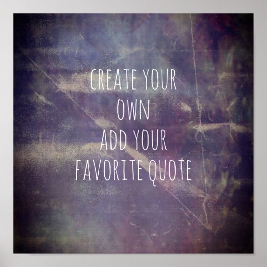 creëer je eigen distressed texture wall art poster (Voorkant)