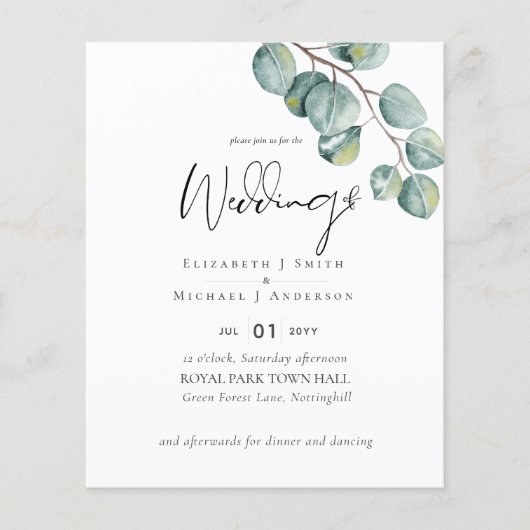 Creëer Je eigen Eucalyptus Greenery Wedding (Voorkant)