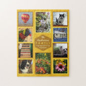 Creëer Je eigen familie Foto Collage Name Honey Legpuzzel (Verticaal)