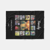 Creëer je eigen familiefogramnaam voor collage fleece deken (Voorkant (Horizontaal))