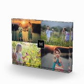 Creëer je eigen familiefoto collage monogramma fotoblokken (Rechts)
