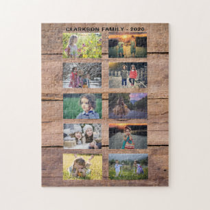 Creëer je eigen familiefoto collage puzzle legpuzzel