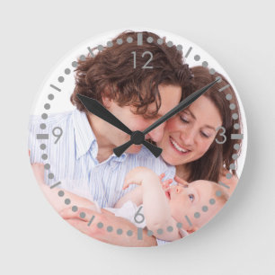 Creëer je eigen familiefoto ronde klok