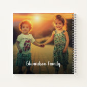 Creëer je eigen familiekollage uniek notitieboek (Achterkant)