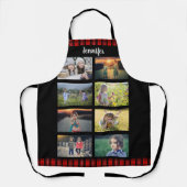 Creëer je eigen familienaam voor foto-collage schort (Voorkant)