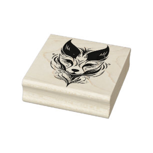 Creëer Je Eigen Fennek Vos Geest Totem Dier Rubberstempel