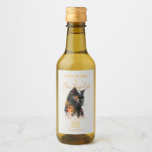 Creëer Je eigen Fiery Black Cat Wijn Etiket (Voorkant)