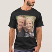 Creëer Je eigen foto Basic Donker T-shirt (Voorkant)
