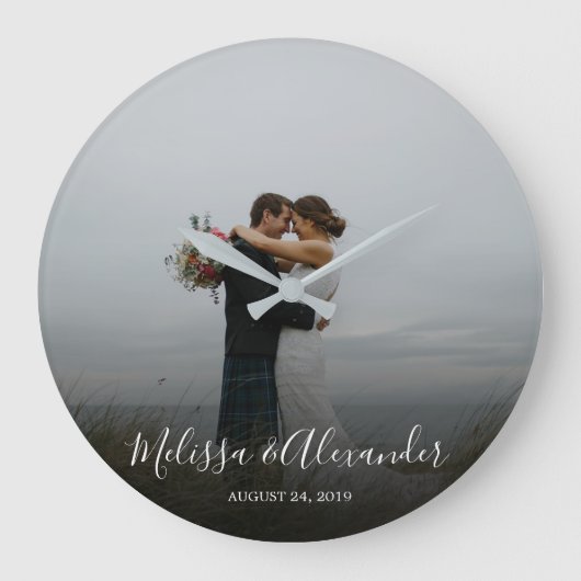 Creëer je eigen foto bruiloft grote klok (Voorkant)