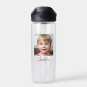 Creëer Je eigen foto-meisjesnaam Waterfles (Achterkant)