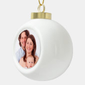 Creëer je eigen foto van feestdagen keramische bal ornament (Rechts)