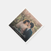 Creëer je eigen fotobruid en bruidebruiloft servet (Hoek)