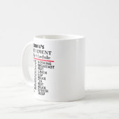 Creëer Je eigen Funny Schedule Retirement Gift Koffiemok (Voorkant links)