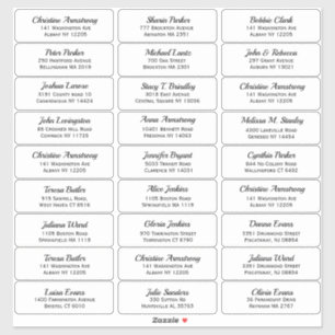 Creëer je eigen gastnaam en adres sticker